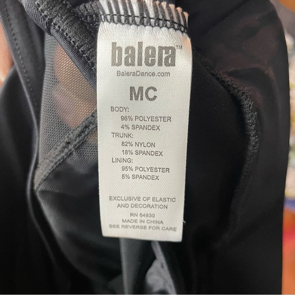 Balera Black Sheer power Mesh Dance joggers size Medium child MC - Picture 9 of 10